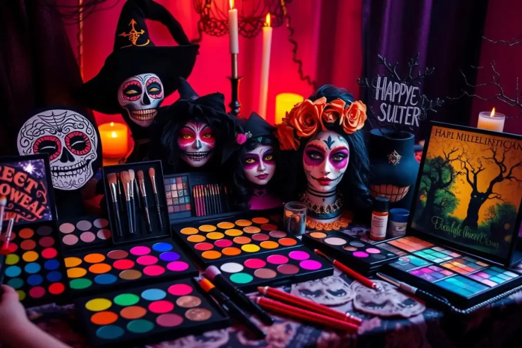 Maquiagens De Halloween: As 10 Ideias Mais Criativas Para Arrasar Na Sua Fantasia!/Fonte da imagem: gerada por IA