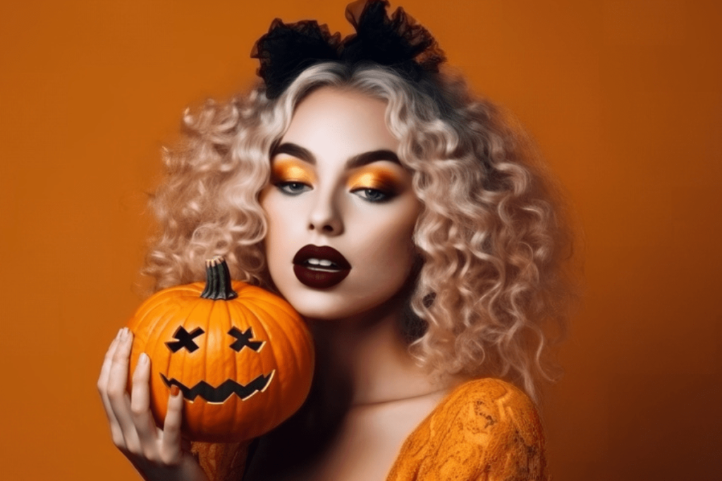 Maquiagens de Halloween Novas Dicas e Inspirações para Arrasar Imagem do stock
