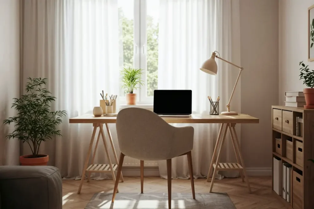 mesa de trabalho organizada / O que ter na mesa de trabalho para manter o foco sem se sentir sobrecarregada
