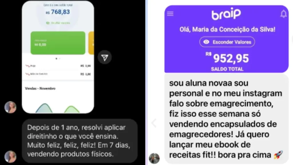 Renda com Lojas Parceiras prova social